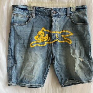Ice Cream Yellow jean shorts